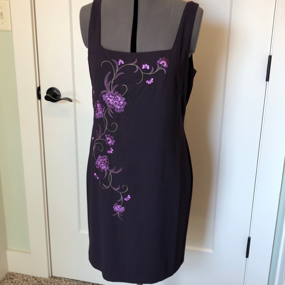 Super Cute Grape Cocktail/ Evening Dress Size 8 Vintage Plaza South